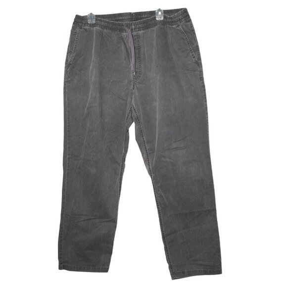 Vans Range Elastic Loose Tapered Fit Pants X-Large Gray Cotton Blend Casual Mens - Picture 1 of 16